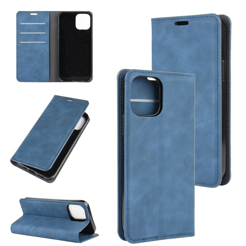 Capa iPhone 12 Max / 12 Pro Efeito Couro Macio