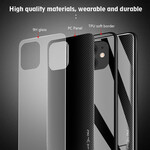 iPhone 12 Max / 12 Pro Case Vidro Temperado Fibra de Carbono Clássico