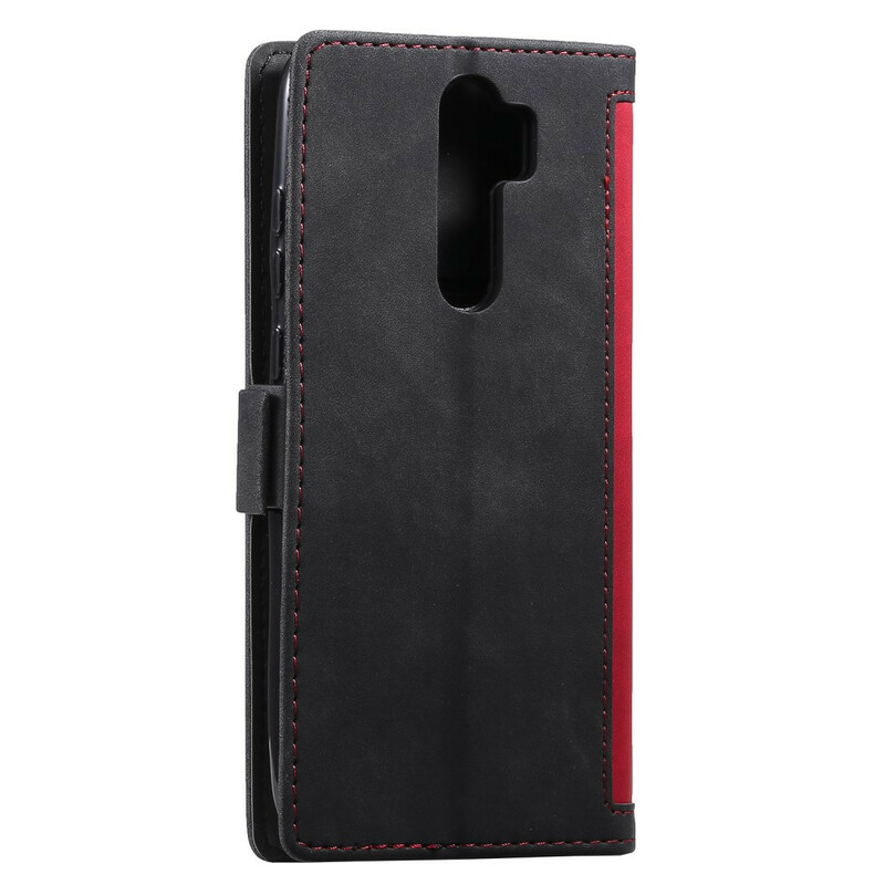 Xaiomi Redmi 9 Capa de Couro de dois tons Contorno Reforçado