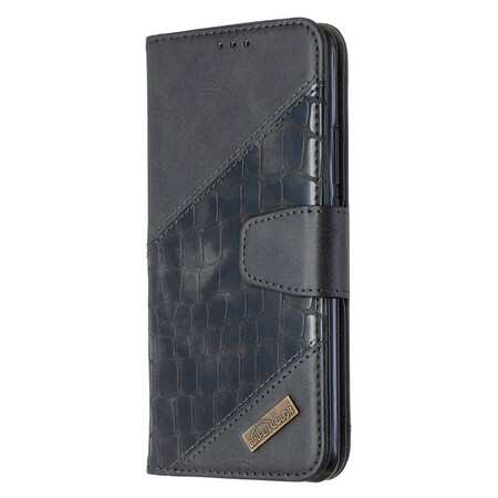 Xiaomi Redmi 9 Capa Clássico de Pele de Crocodilo