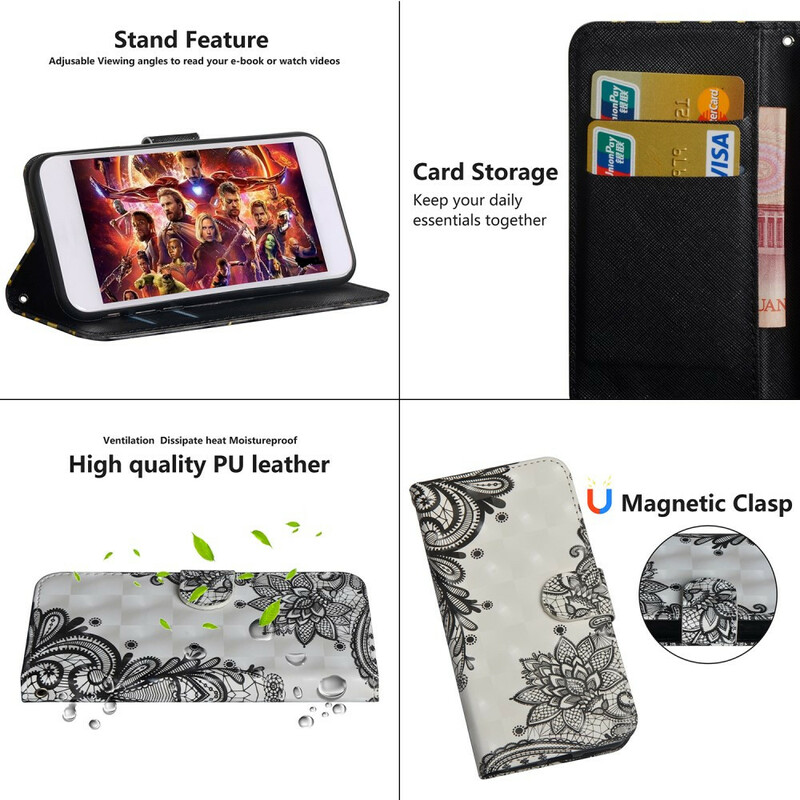 Xiaomi Redmi 9C Capa de renda Chic Lace