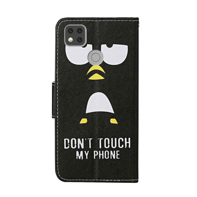 Xiaomi Redmi 9C Capa Don't Touch My Phone Says the Penguin