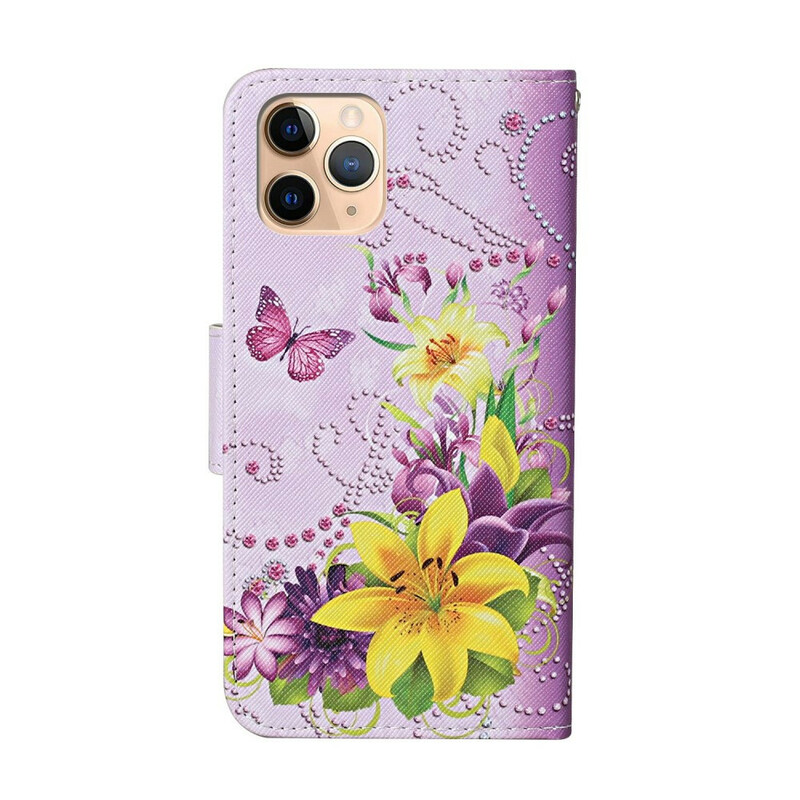 Capa para iPhone 12 Pro Max Magistral Flowers with Strap