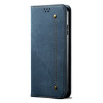 Capa iPhone 12 Pro Max Faux Leather Texture Jeans