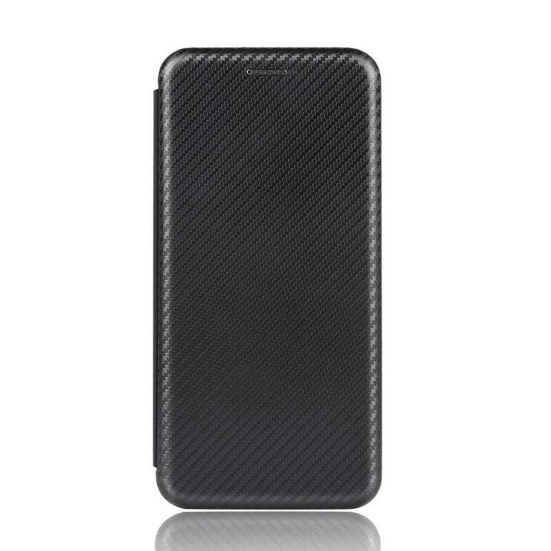 Tampa Flip Cover iPhone 12 Max / 12 Pro Fibra de Carbono
