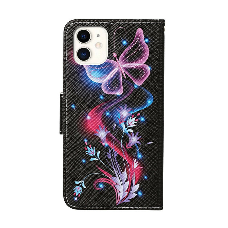 Capa para iPhone 12 Max / 12 Pro Butterflies and Strap