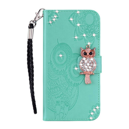 Capa iPhone 12 Max / 12 Pro Owl Mandala e Charme