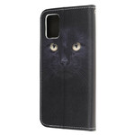 Samsung Galaxy A31 Capa de fita adesiva para olhos de gato preto Samsung Galaxy A31 Capa de fita adesiva para olhos de gato preto