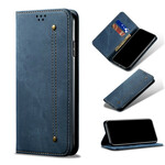 Capa iPhone 12 Max / 12 Pro Leatherette Jeans Texture