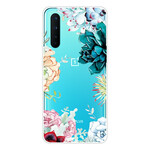 Capa OnePlus Nord Transparent Watercolour Flower