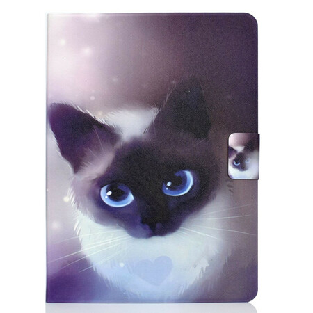 iPad Air 10.9" (2020) Capa de gato com olhos azuis