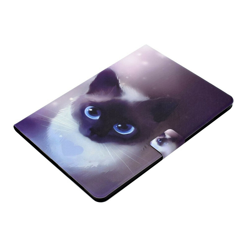 iPad Air 10.9" (2020) Capa de gato com olhos azuis