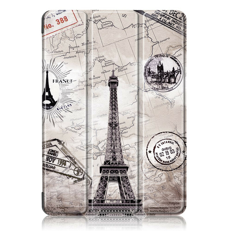 Capa inteligente iPad Air 10.9" (2020) Torre Eiffel Retro