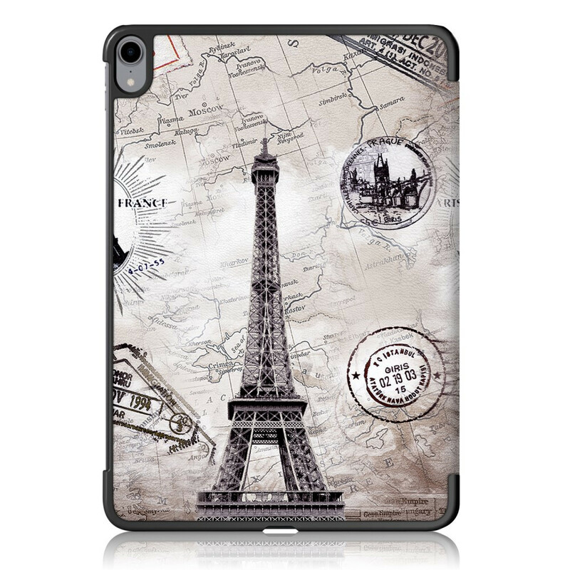Capa inteligente iPad Air 10.9" (2020) Torre Eiffel Retro