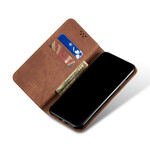 Capa Flip Cover OnePlus Nord Leatherette Jeans Texture