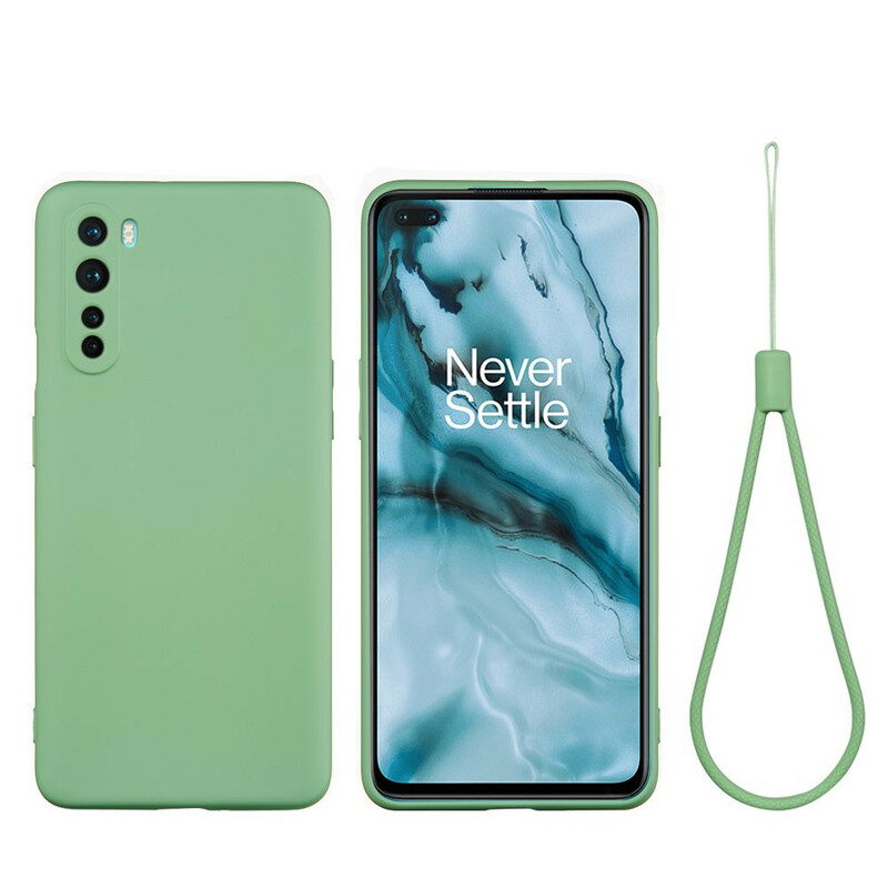 Capa de silicone líquido OnePlus Nord com cinta