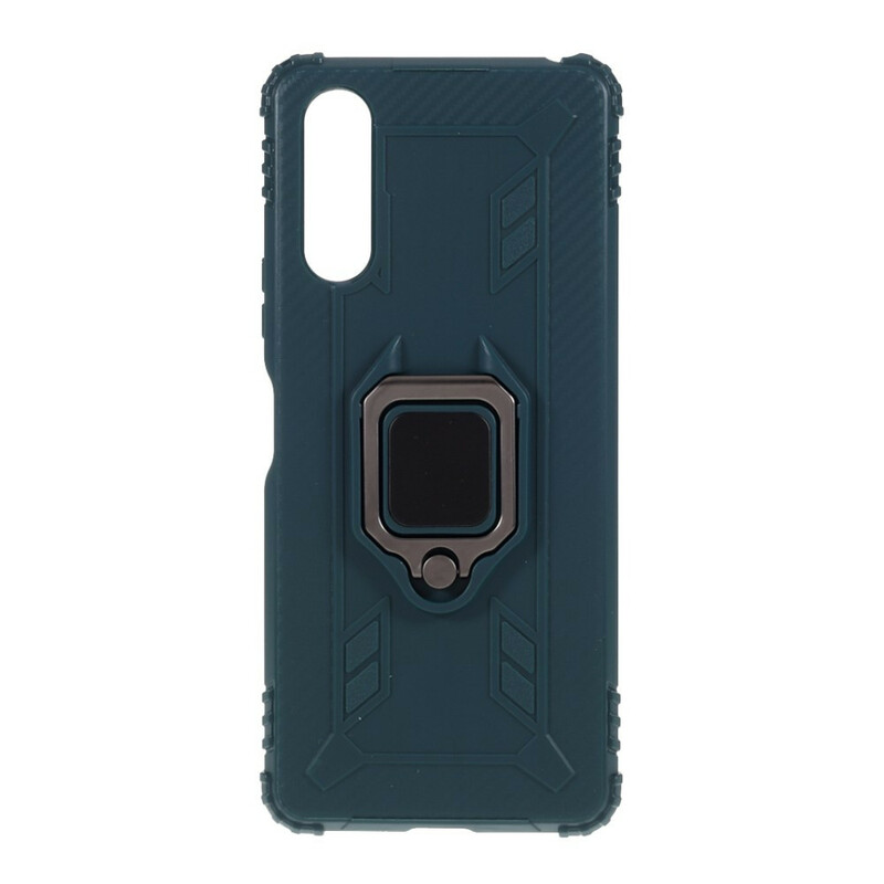 Anel Sony Xperia 10 II e capa de fibra de carbono