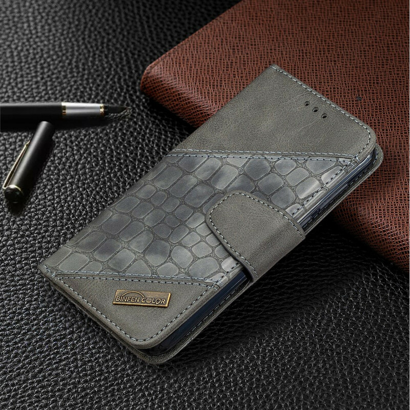 Capa clássico de pele de crocodilo Huawei Y5p