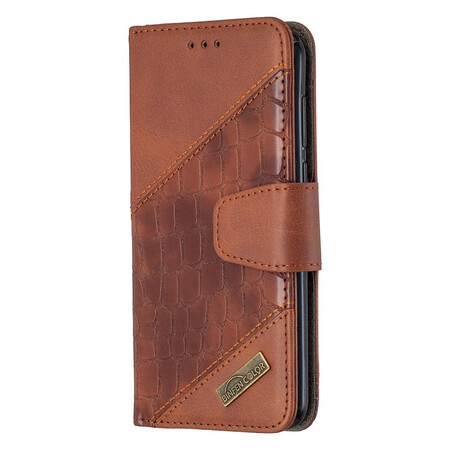 Capa clássico de pele de crocodilo Huawei Y5p