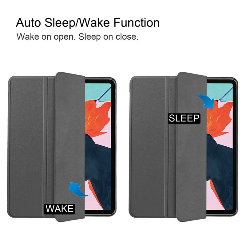 Capa inteligente para iPad Air 10.9" (2020) Capa em pele Lychee Stylus