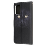 Samsung Galaxy S20 FE Capa de fita adesiva para olhos de gato preto