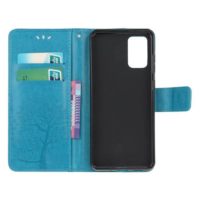 Samsung Galaxy S20 Case FE Árvore e Corujas com CordÃ£o