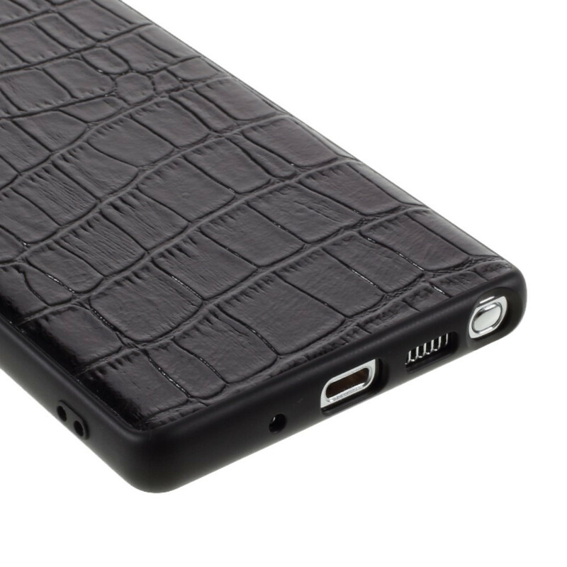 Samsung Galaxy Note 20 Capa de pele genuína de Crocodilo Textura de Crocodilo