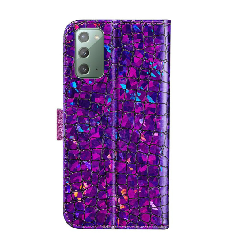 Samsung Galaxy Note 20 Capa de diamantes Croco