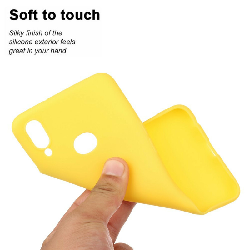 Samsung Galaxy A10s Capa de Silicone Cor Sólida Flexível