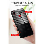 Samsung Galaxy A10s Capa de vidro temperado em fibra de carbono