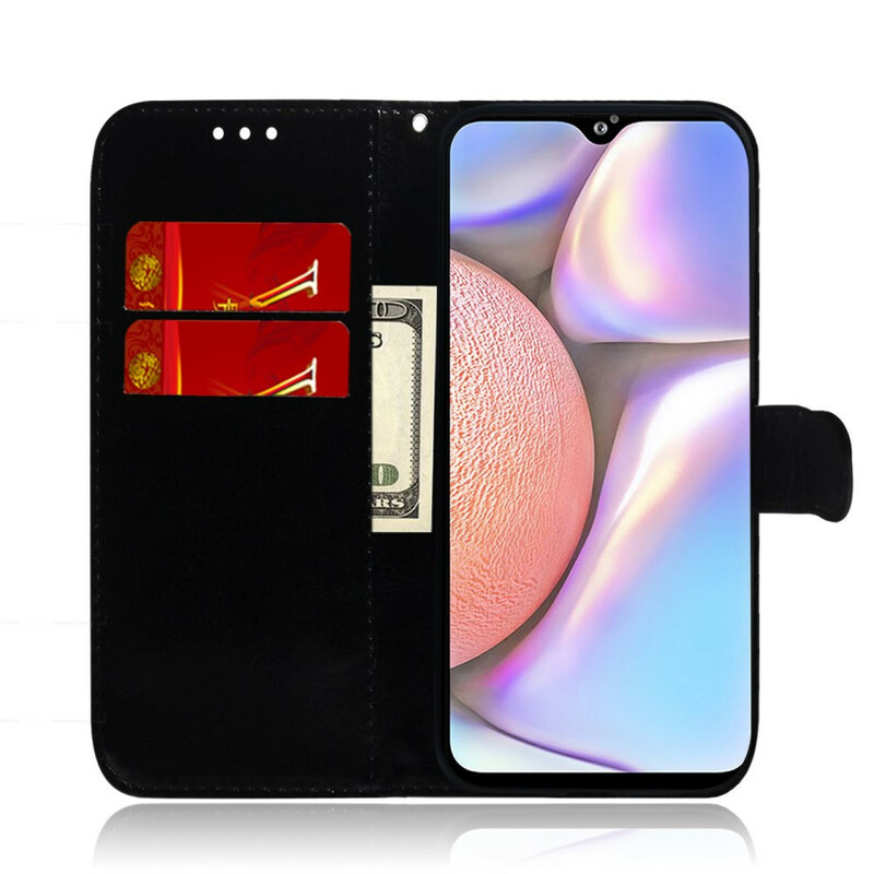 Samsung Galaxy A10s Mock Leather Case Mirror Cover