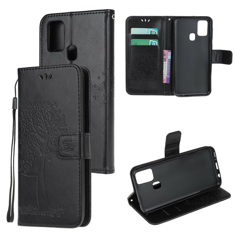 Samsung Galaxy M21 M21 Capa para árvores e corujas