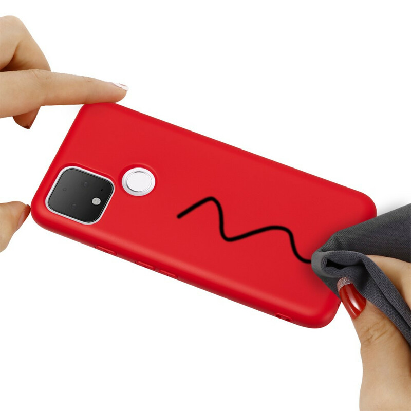 Google Pixel 5 Case Design de Silicone Líquido