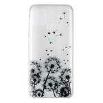 Samsung Galaxy M31 Capa transparente Black Dandelion