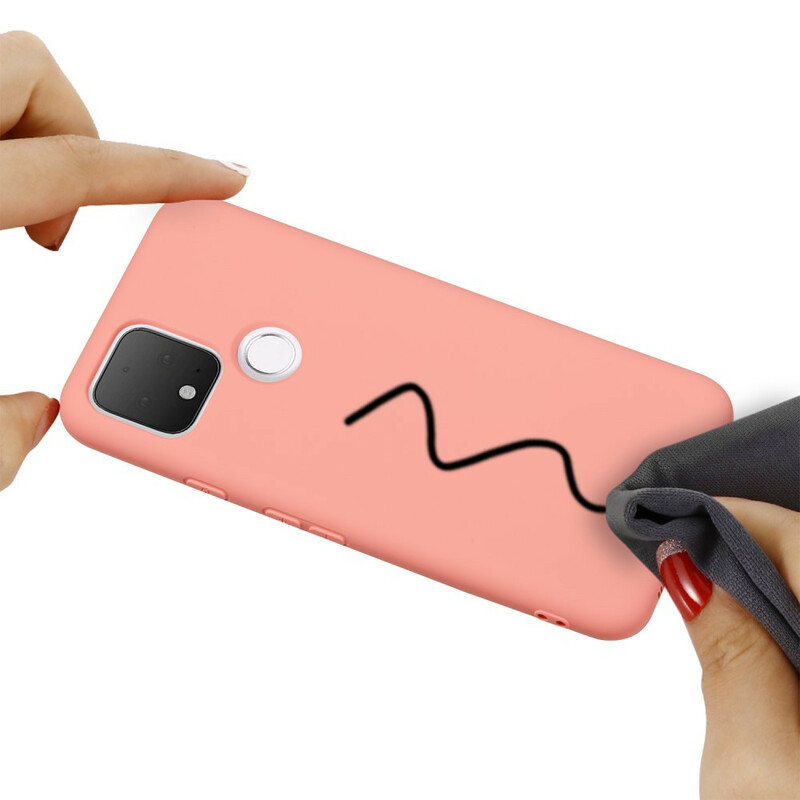 Google Pixel 4A 5G Case Design de Silicone Líquido com CordÃ£o