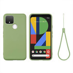 Google Pixel 4A 5G Case Design de Silicone Líquido com CordÃ£o