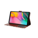 Samsung Galaxy Tab A 8.0 Case (2019) Tecido de Textura Rosa