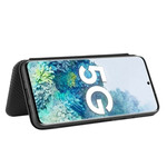 Tampa Flip Cover Samsung Galaxy S20 FE Fibra de Carbono