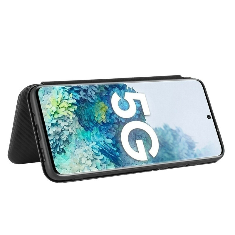 Tampa Flip Cover Samsung Galaxy S20 FE Fibra de Carbono
