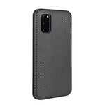 Tampa Flip Cover Samsung Galaxy S20 FE Fibra de Carbono