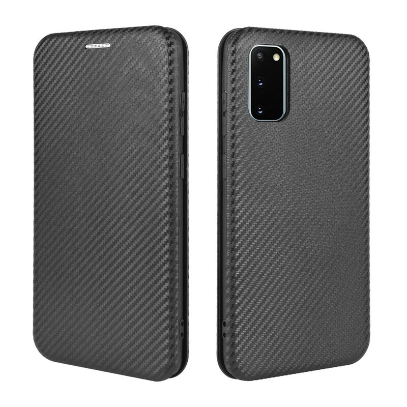 Tampa Flip Cover Samsung Galaxy S20 FE Fibra de Carbono