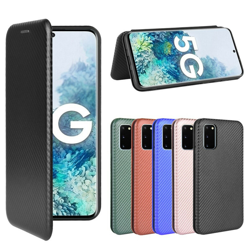 Tampa Flip Cover Samsung Galaxy S20 FE Fibra de Carbono