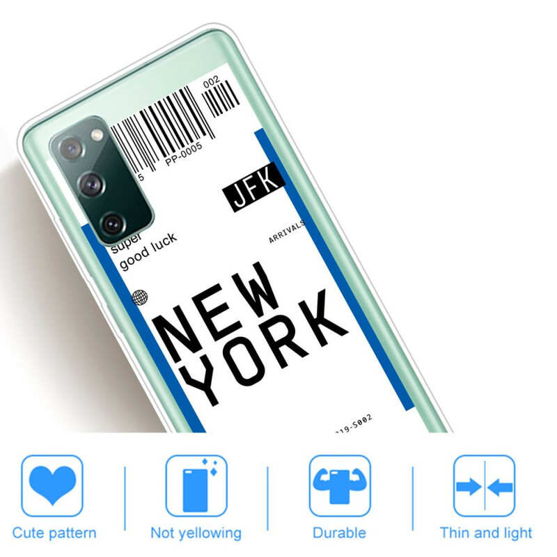 Passe de Embarque Samsung Galaxy S20 FE para Nova Iorque