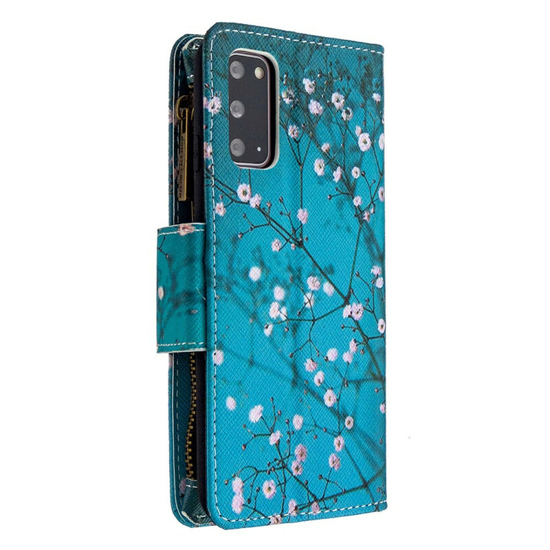 Capa Samsung Galaxy S20 com bolso com fecho de correr Capa Samsung Galaxy S20 com bolso com fecho de correr