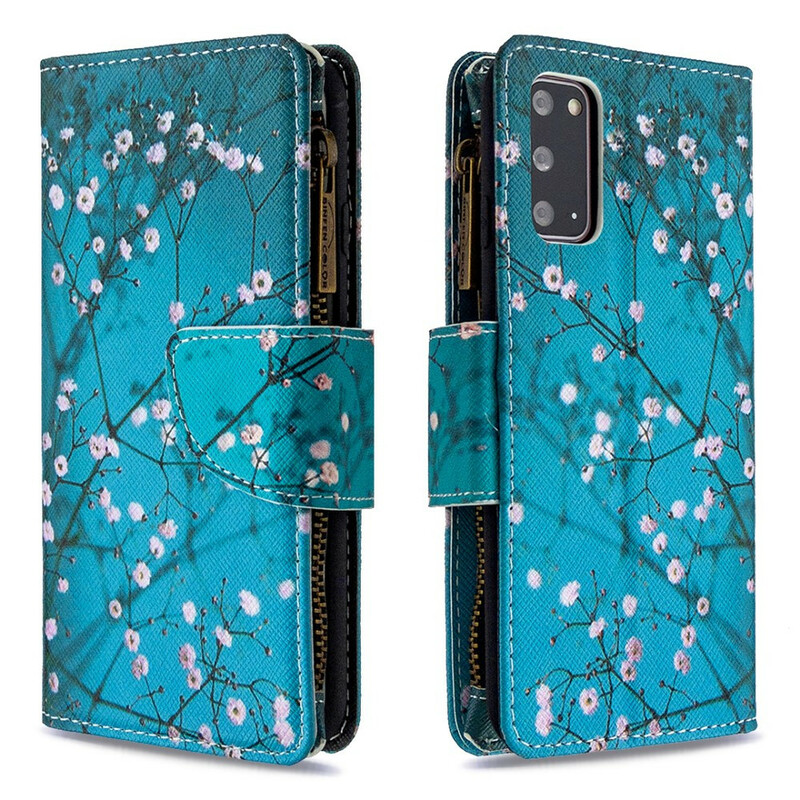 Capa Samsung Galaxy S20 com bolso com fecho de correr Capa Samsung Galaxy S20 com bolso com fecho de correr