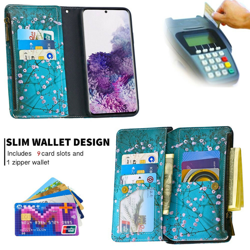 Capa Samsung Galaxy S20 com Zipper Pocket Tree Capa Samsung Galaxy S20 com Zipper Pocket Tree