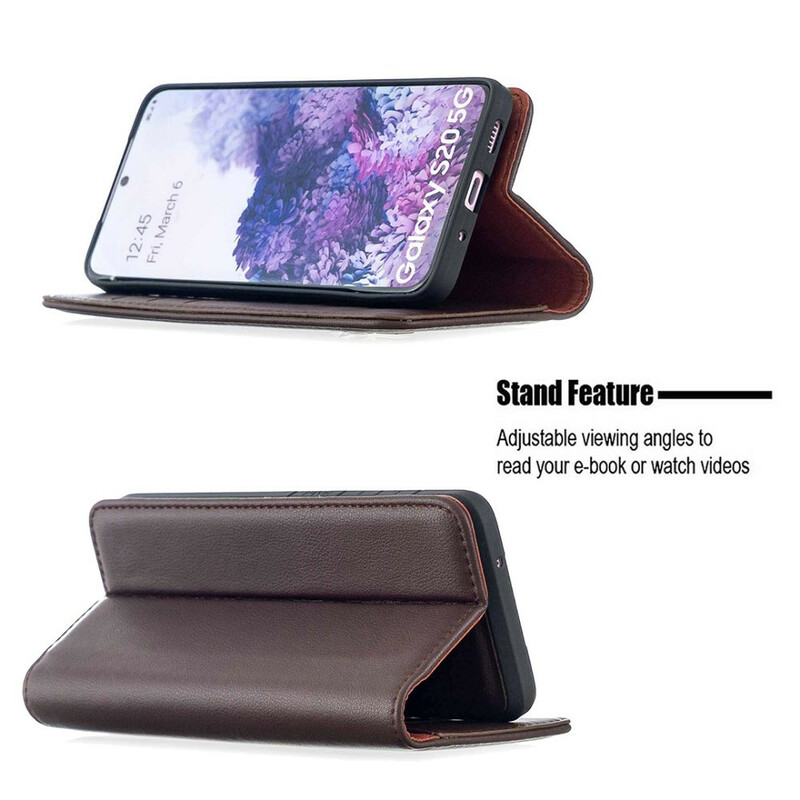 Capa Viravel Samsung Galaxy S20 Genuine Leather Detachable Cover