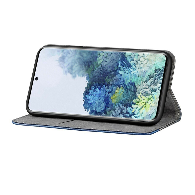 Capa Viragem Samsung Galaxy S20 Ultra Efeito Couro de Dois-Tons