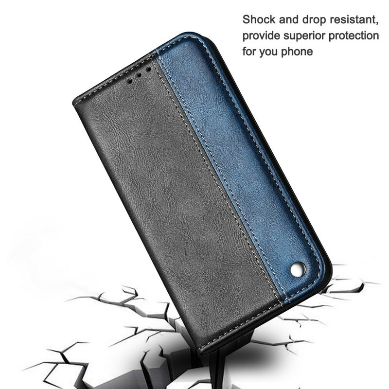Capa Viragem Samsung Galaxy S20 Ultra Efeito Couro de Dois-Tons