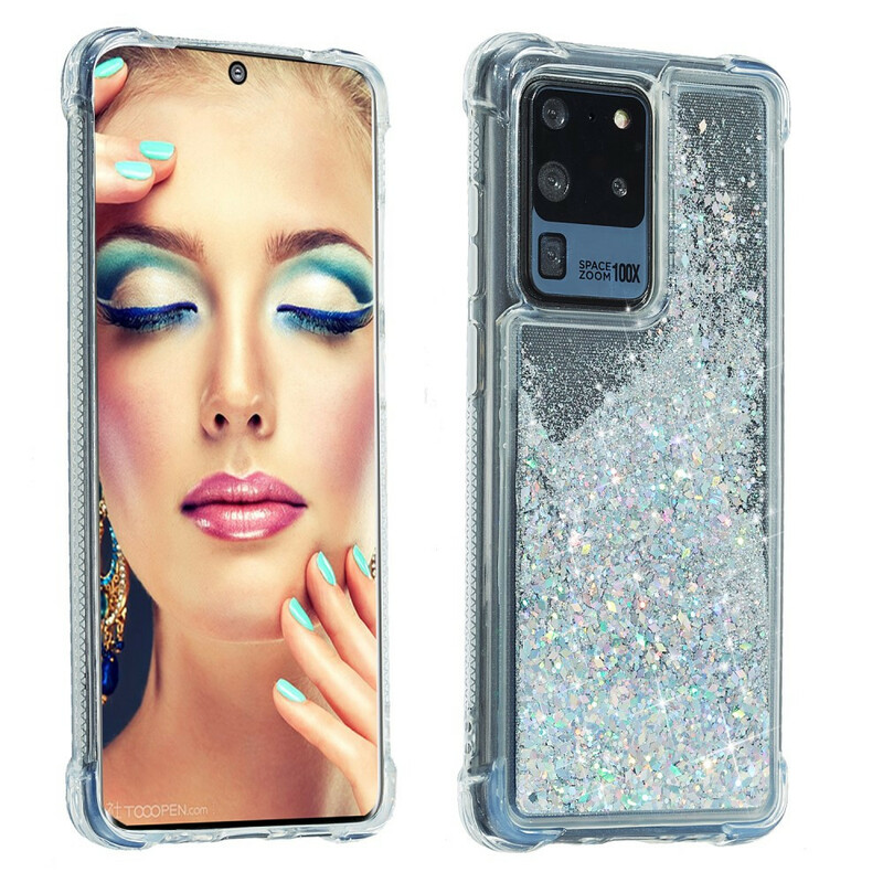 Samsung Galaxy S20 Plus Capa Reforçada com Glitter